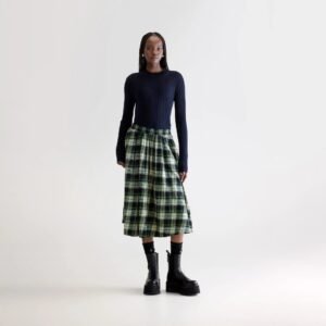 Woogie midi a-line skirt (252 / W / CHECK A)