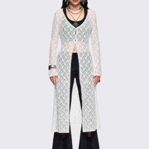 Elysia Lace Shirt Dress